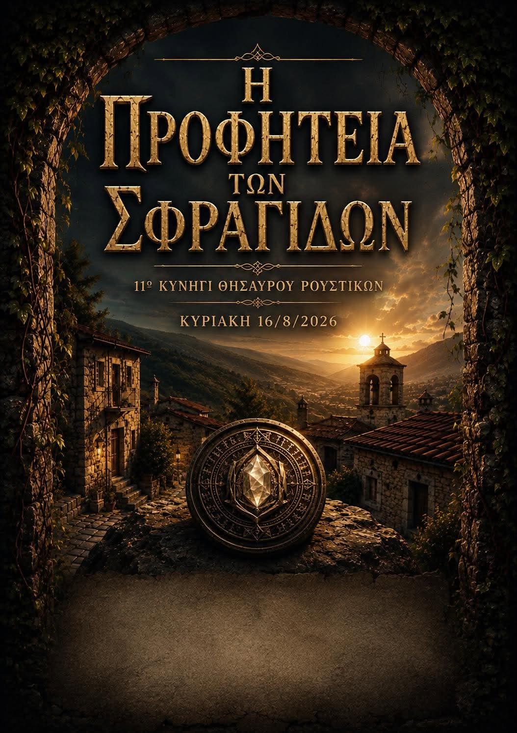 Η Προφητεία των Σφραγίδων — 11ο Κυνήγι Θησαυρού Ρουστίκων, Κυριακή 16/8/2026